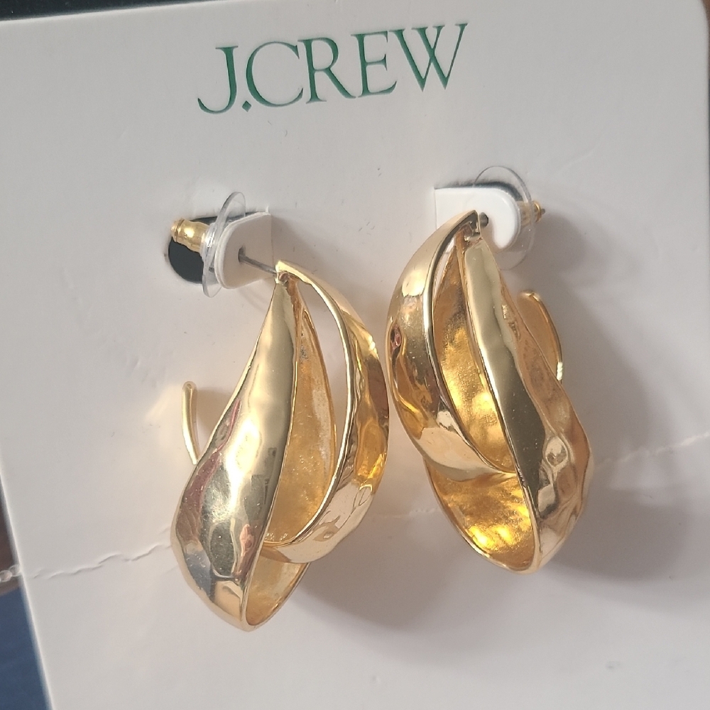 J. Crew Gold Sculptural Earrings - Picture 3 of 3